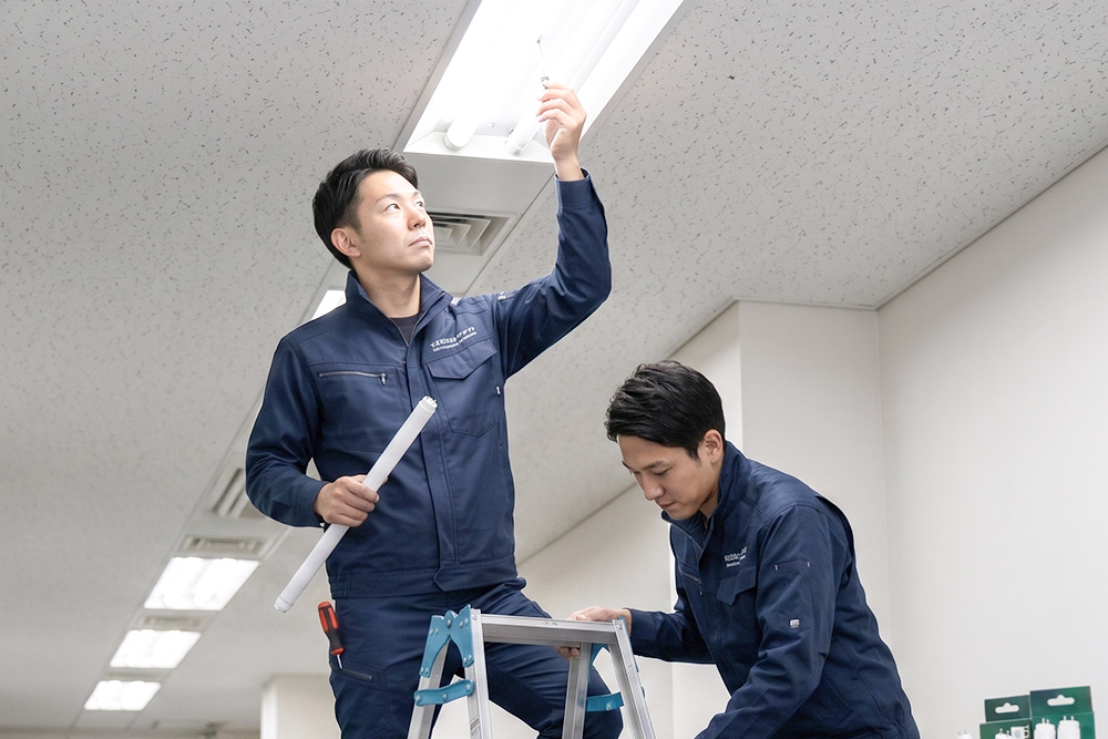 照明などの交換対応