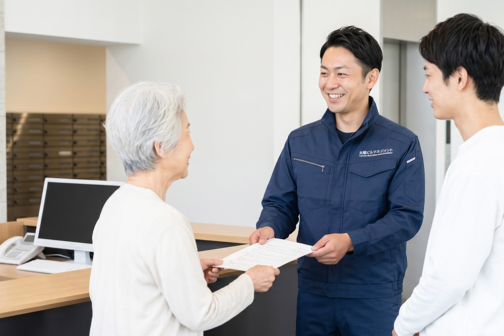 居住者様やテナント様への対応